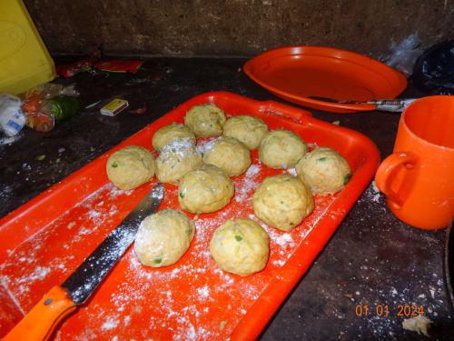 Zubereitung von traditionellem Chapati